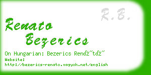 renato bezerics business card